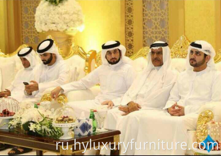 роскошная деревянная мебель для свадебного дивана в Дубае